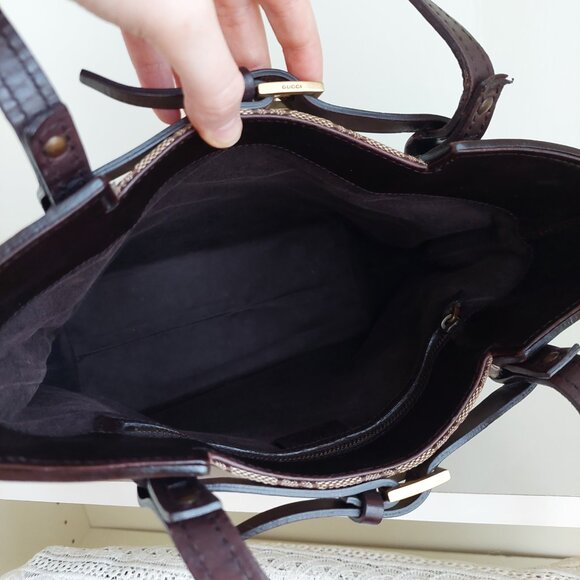 GUCCI Monogram Canvas Small Tote Bag - Picture 13 of 16
